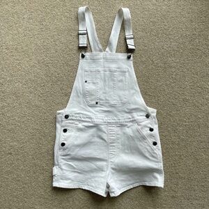 Frame Le Garcon White Short Overalls, M